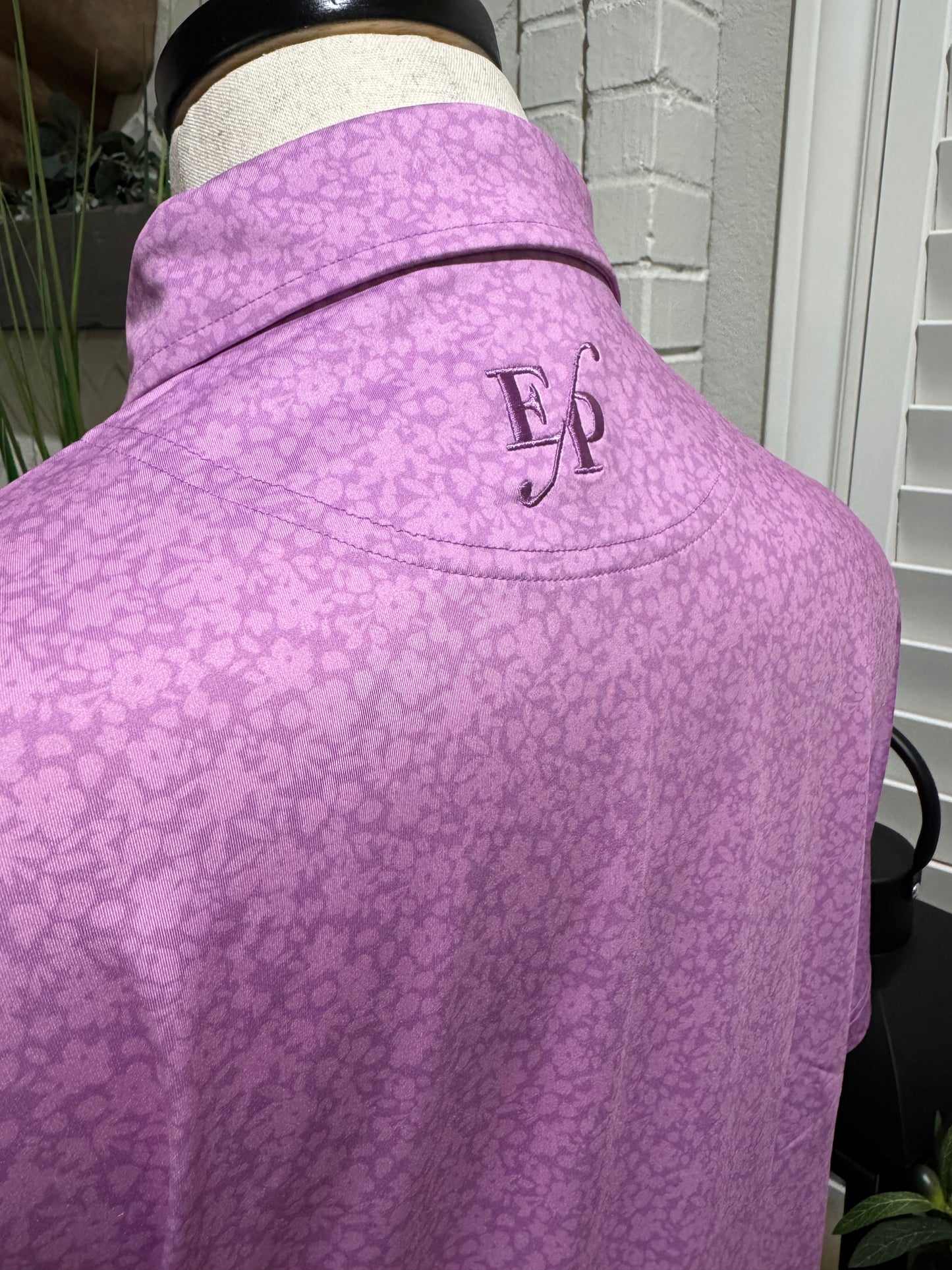 Gentlemen’s Purple Flower Signature Polo