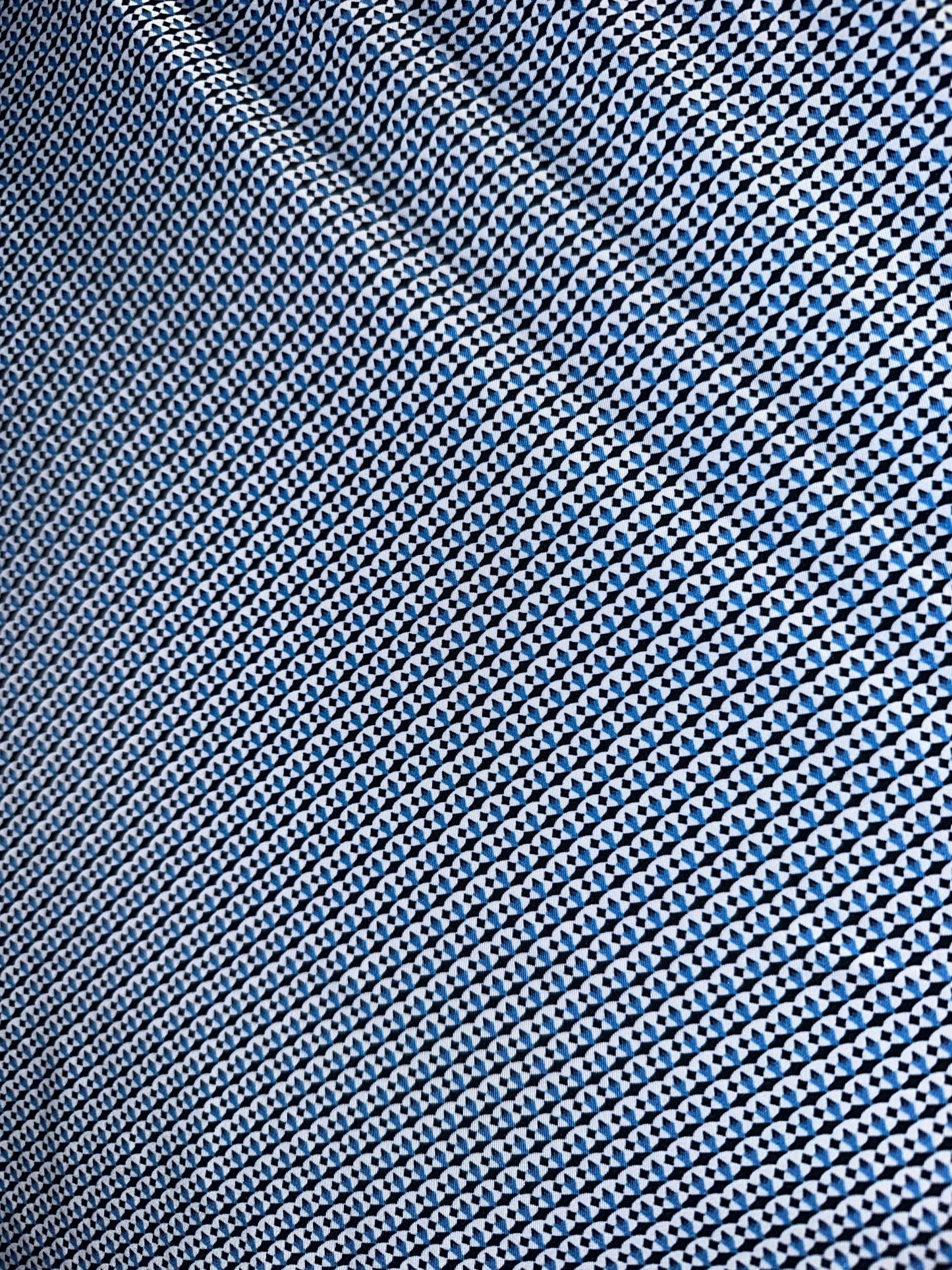 Gentlemen’s Blue Textured Signature Polo