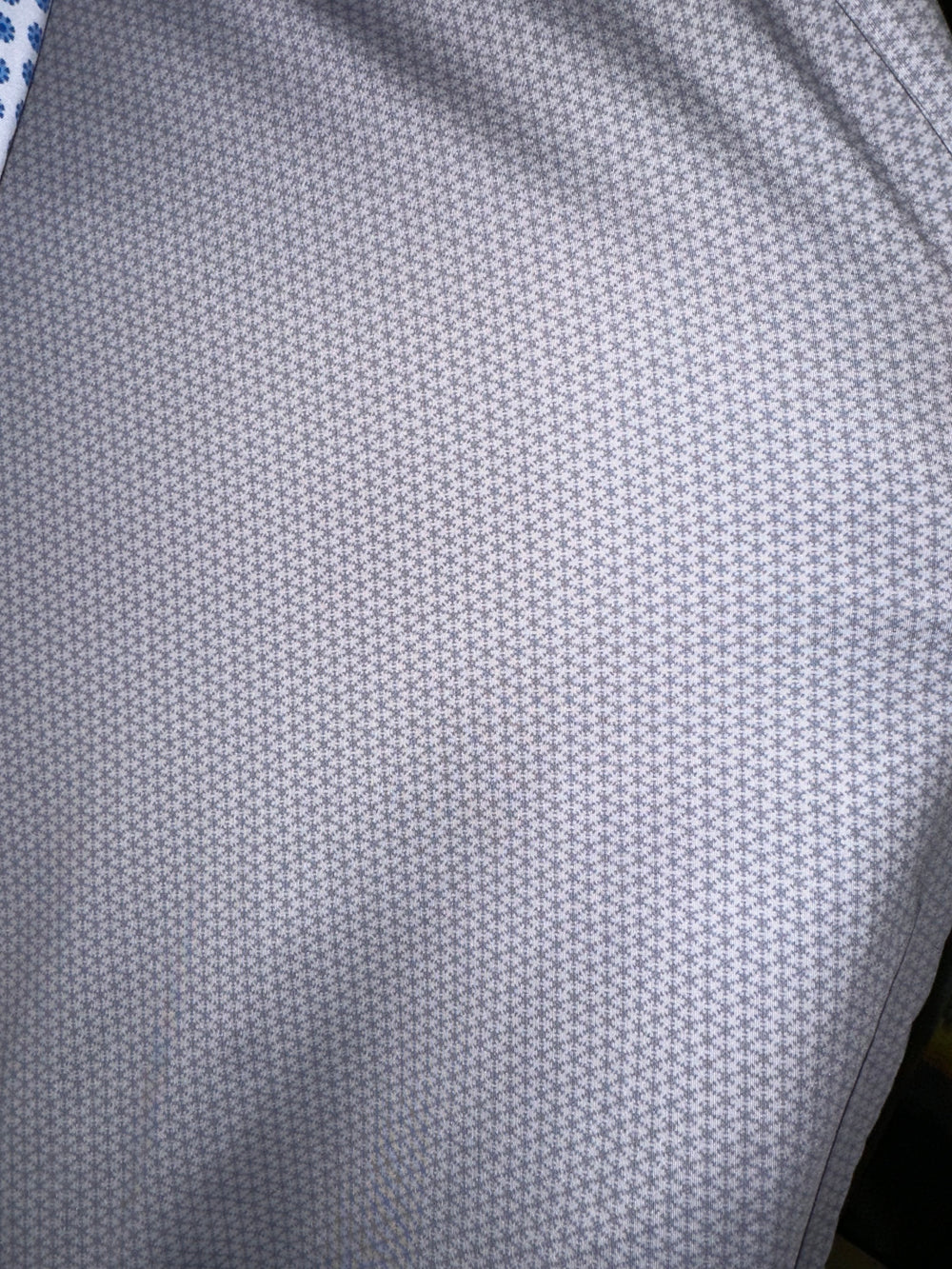 Gentlemen’s Silver Grid Signature Polo