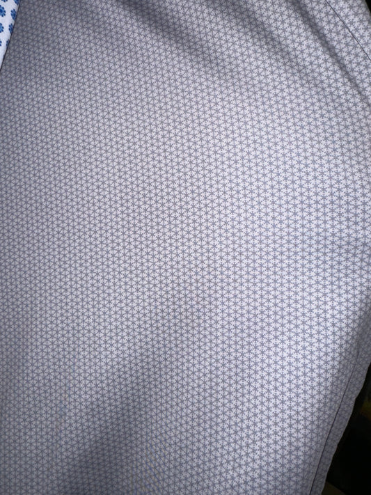 Gentlemen’s Silver Grid Signature Polo